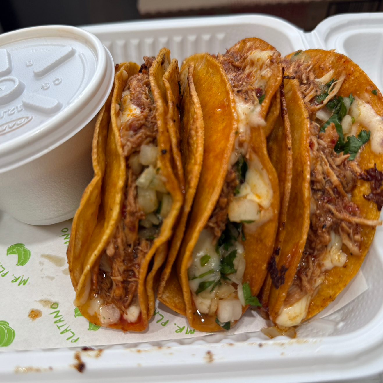 Chicken Birria Tacos.